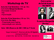 Workshop 2 Dias COM O ACTOR Rui Neto e a ACTRIZ Margarida Barata